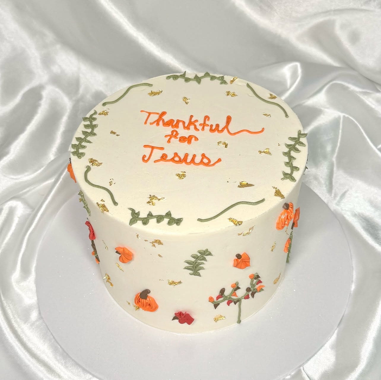 Thankful Autumn Celebration Cake 🍂✨🙏