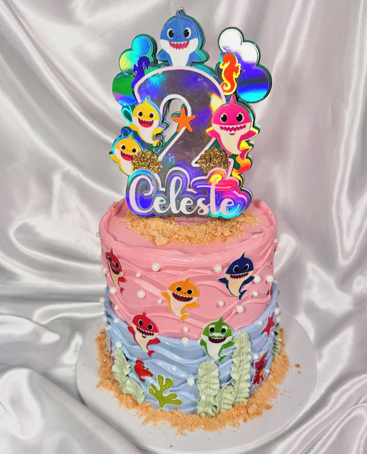 Under the Sea Birthday Cake 🌊🦈🐠