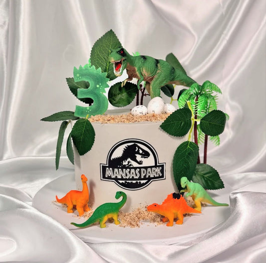 Dinosaur Adventure Birthday Cake 🦖🌿🦕